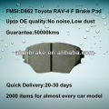 D862 semi-metallic Toyota RAV-4 brake pad